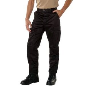 Roteco Battle Dress Uniform Black Tactical Pants 7971 Medium 31-35